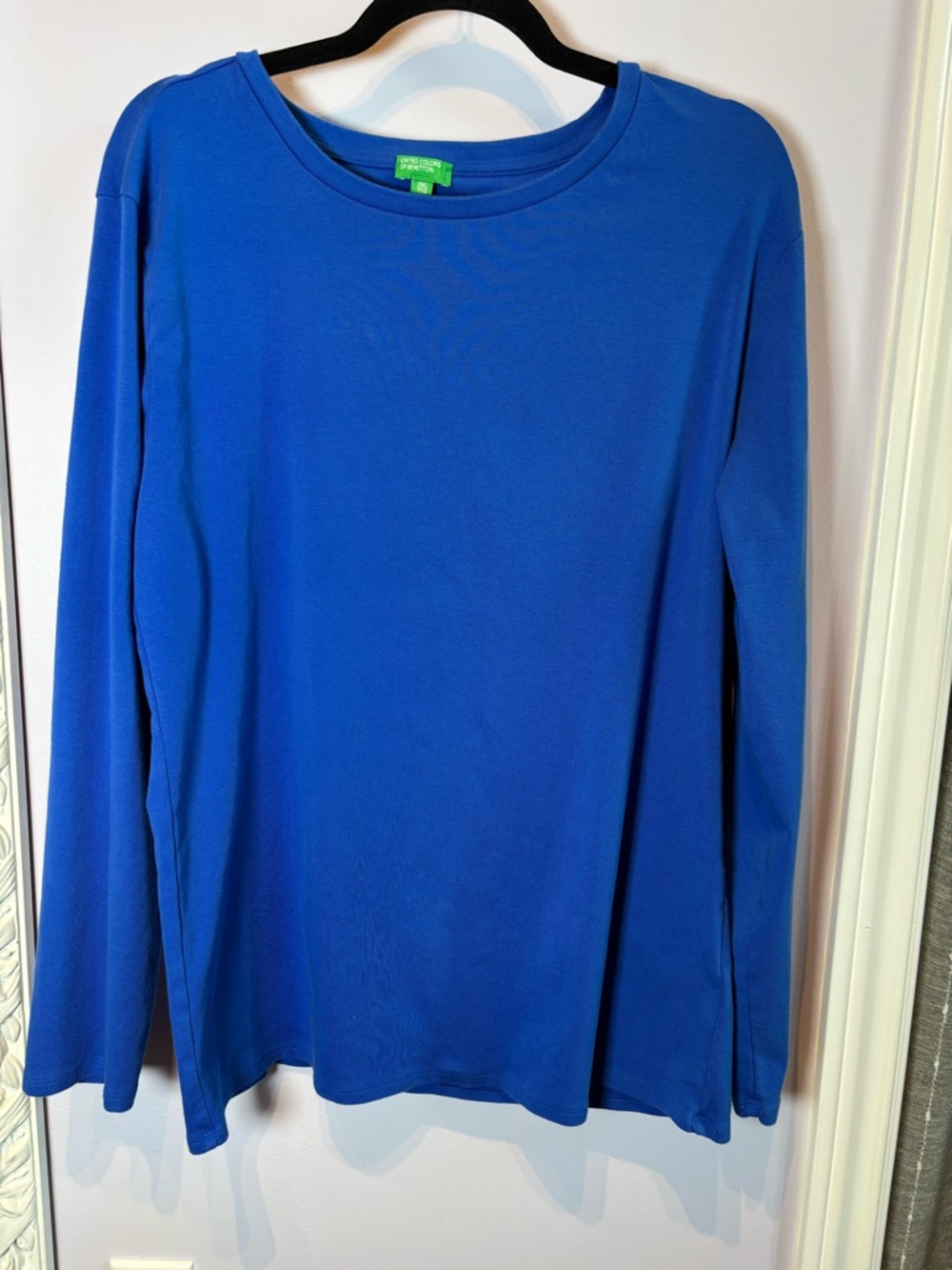 United Colors Of Benetton Royal Blue Long Sleeve Tee Size XXL